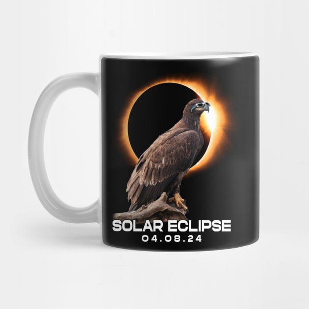 Celestial Eagle Eclipse: Iconic Tee for Wilderness Explorers and Birdwatchers by ArtByJenX